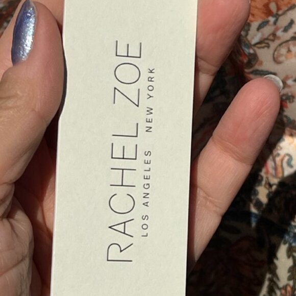 Rachel Zoe Women’s Medium Floral Satin Halter Lrg Back Tie Sleeveless Top Blouse - Picture 10 of 11